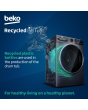 Beko BMN3WT3841S 8kg 1400 Spin RecycledTub Washing Machine - Silver