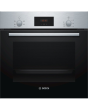 Bosch HHF113BR0B 59.4cm Serie 2 Built In Electric Single Oven with 3D Hot Air - Stainless Steel