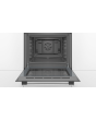 Bosch HHF113BR0B 59.4cm Serie 2 Built In Electric Single Oven with 3D Hot Air - Stainless Steel