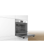 Bosch HHF113BR0B 59.4cm Serie 2 Built In Electric Single Oven with 3D Hot Air - Stainless Steel