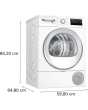Bosch Series 4 WTH85226G 8kg Tumble Dryer - White