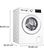 WAN28254GB, Washing machine, front loader