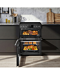 Midea MFO24EME4R118-BK 60cm Double Oven Cooker Black