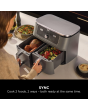 Ninja DZ400UK 9.5 litre MAX 6-in-1 Dual Zone Air Fryer - Gun Metal Grey