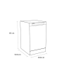 Sensis DWF0110SLEW Dishwasher - White - 10 Place Settings