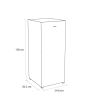 Sensis RFTLF01Z54EW 54.8cm Low Frost Tall Freezer - White