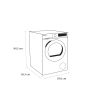Sensis TDHF018A2W 8kg Heat Pump Tumble Dryer - White
