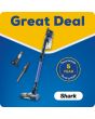 Shark IZ202UK Cordless Stick Vacuum Cleaner - 40 Minutes Run Time - Blue.