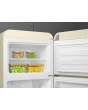 Smeg FAB30RCR6UK 60cm Cream Fridge Freezer 75/25