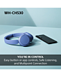 Sony WH-CH530W.CE7 Wireless Over Ear Headphones White