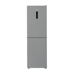 Hotpoint 66.1cm Dual No Frost Fridge Freezer Pet Inox