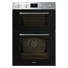 Smeg DOSF400B 59.7cm Built In Electric Double Oven - Black