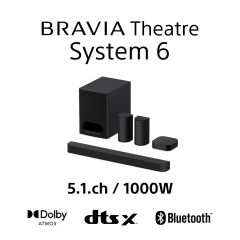 Sony HTS60.CEK 5.1ch BRAVIA Theatre System 6 Dolby Atmos? Home Theatre System - Black
