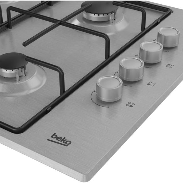 Beko CIHYG21SX 61cm Gas Hob - Stainless Steel