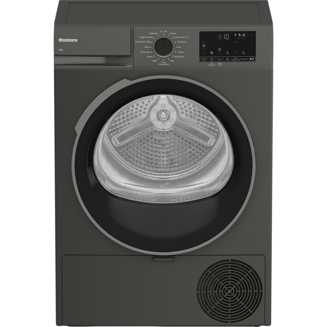 Blomberg LTA18321G 8kg Heat Pump Tumble Dryer - Graphite