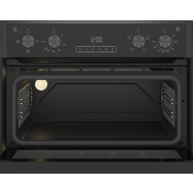 Blomberg RODN9202DX 59.4cm Built In Electric Double Oven - Dark Steel