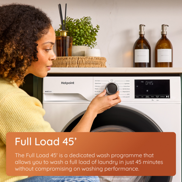 Hotpoint HEV841WUK 8kg 1400 Spin Washing Machine White