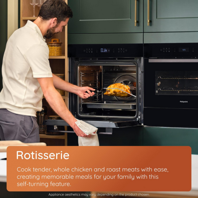Hotpoint HOI68PT1SBUKC 59.5cm Built-in Electric Oven Black