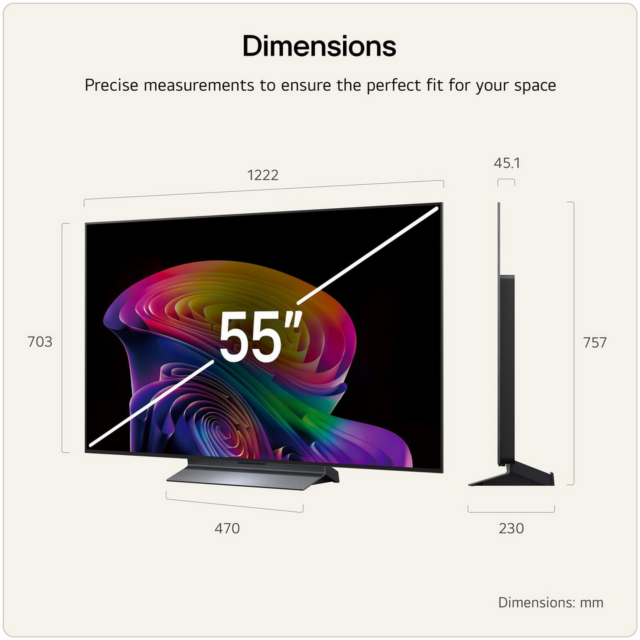 LG OLED55C66LB.AEK 55inch 4K OLED evo AI Smart TV