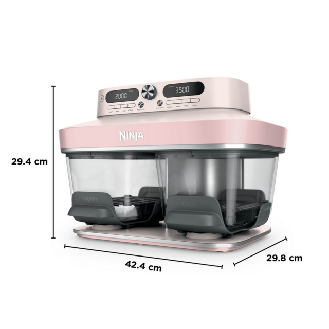 Ninja DD102UKPK1 8-in-1 Dual Zone Glass Air Fryer