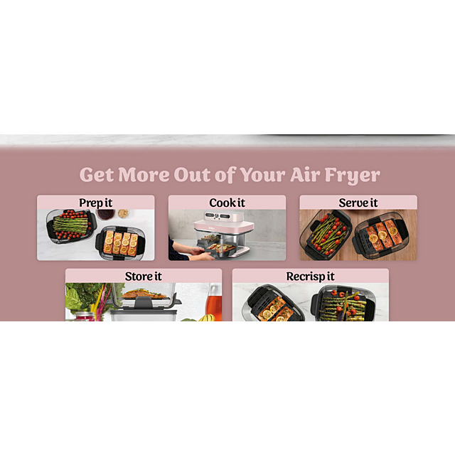 Ninja DD102UKPK1 8-in-1 Dual Zone Glass Air Fryer