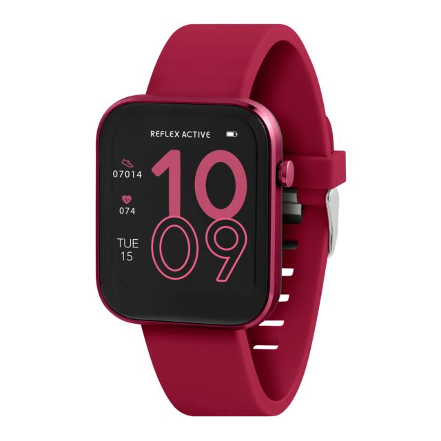 Reflex Active RA12-2158 Series 12 Berry Strap Smart Watch - Berry