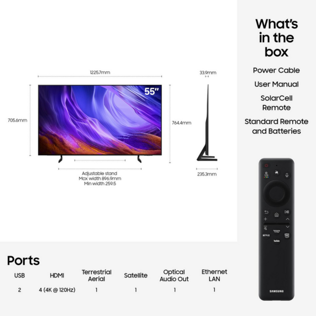 Samsung QE55S85HAEXXU 55inch OLED Vision AI Smart TV