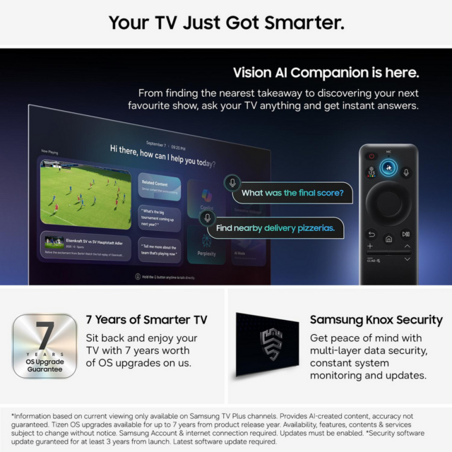 Samsung QE83S85HAEXXU 83inch OLED AI Smart TV