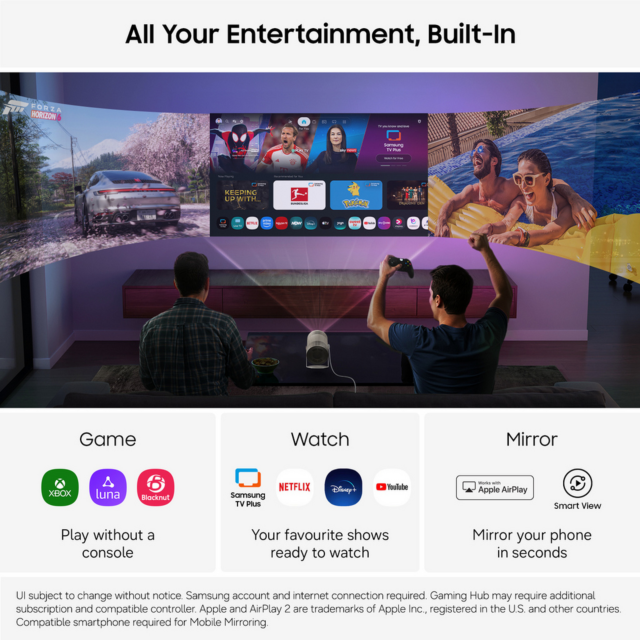 Samsung SP-LFF3HLAXXXU Freestyle+ Full HD Projector