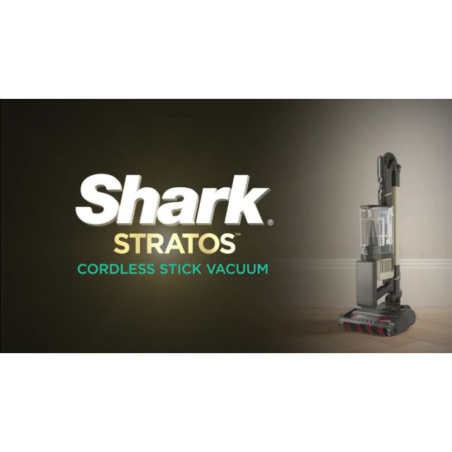 Shark IZ420UKT Stratos Cordless Stick Vacuum Cleaner - 120 Minutes Run Time - Silver
