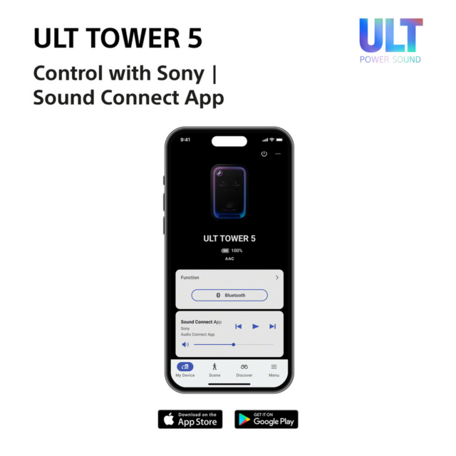 Sony SRSULT500.CEL Black Wireless ULT Tower Speaker