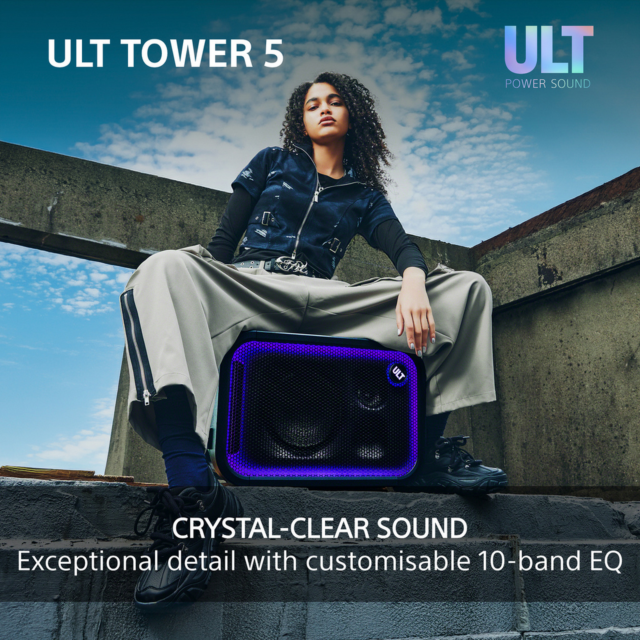 Sony SRSULT500.CEL Black Wireless ULT Tower Speaker