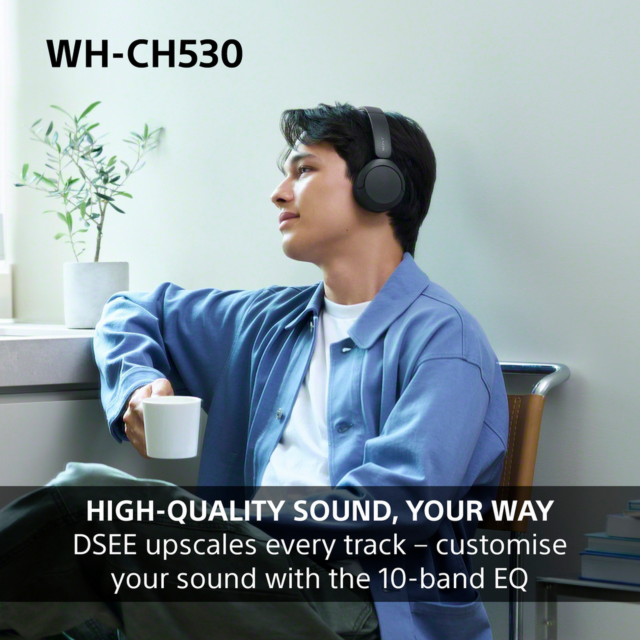 Sony WH-CH530W.CE7 Wireless Over Ear Headphones White