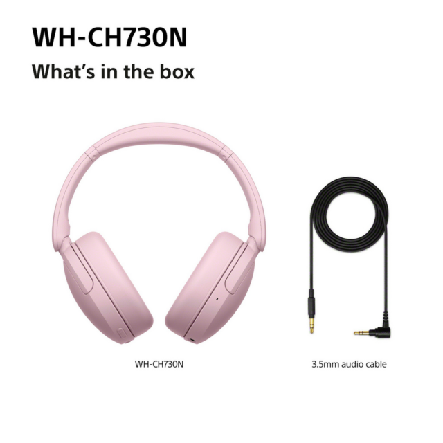 Sony WHCH730NP.CE7 Wireless Noise Cancelling Headphones Pink