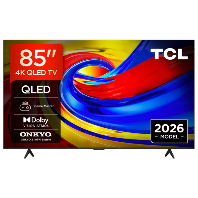 TCL 85P7L-UK 85inch 4K HDR QLED Direct LED TV Black
