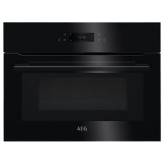 Aeg KMK768080B 59.5cm Built In Combination Microwave Compact Oven - Black